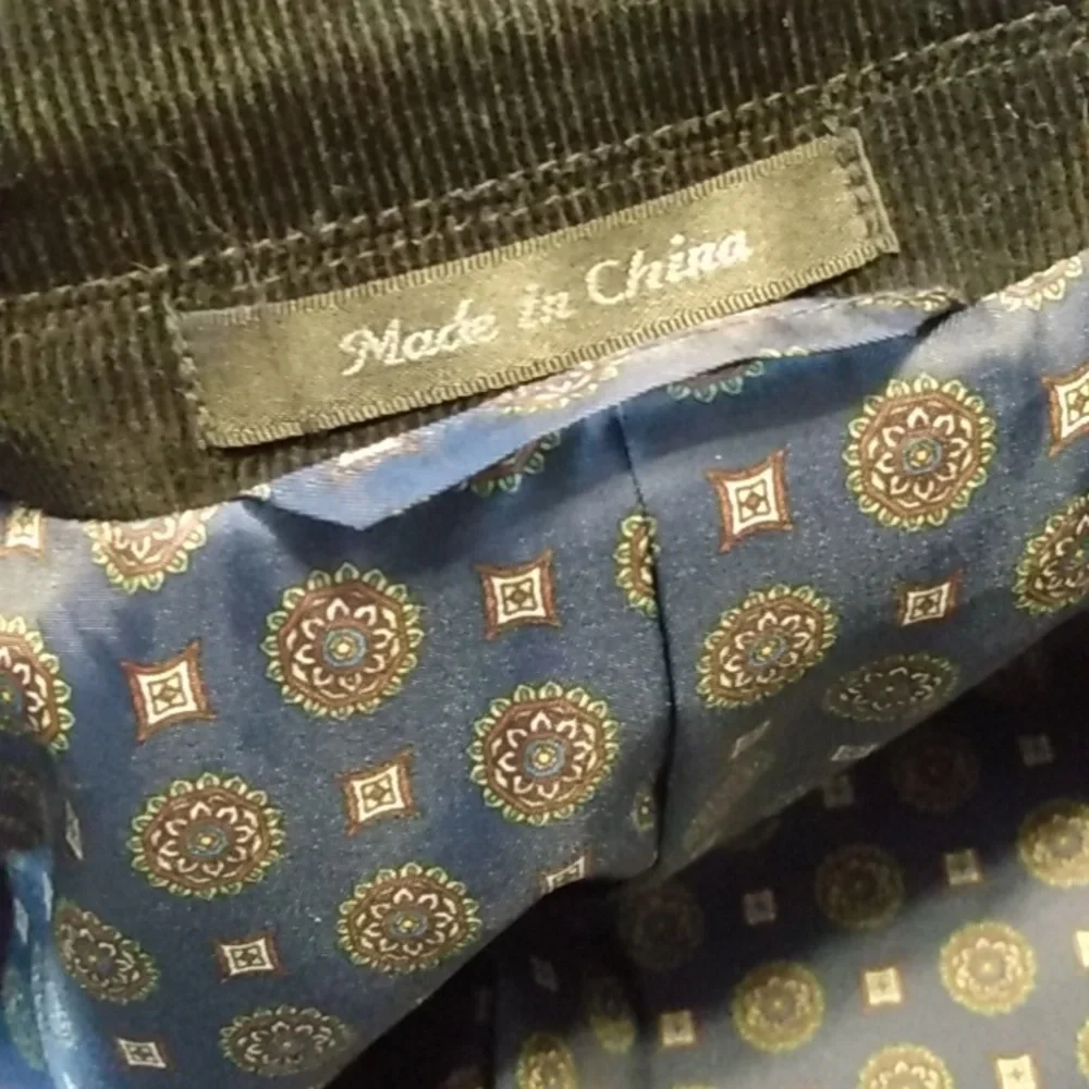 Lauren Ralph Lauren Black Patched Elbow Corduroy Sport Suit Jacket‎